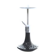 Dschinni - Shisha Chicano Paco Aluminium Hookah - Silver Black - Bongs Canada