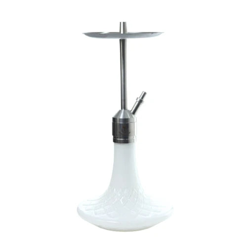 Dschinni - Shisha Chicano Paco Aluminium Hookah - Silver White - Bongs Canada
