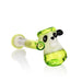 Slime Green - 5" Arsenal Panda Glow Glass Handpipe