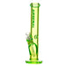 Arsenal brand 14 inch tall full coloured straight tube bong made with 5mm slime green glass