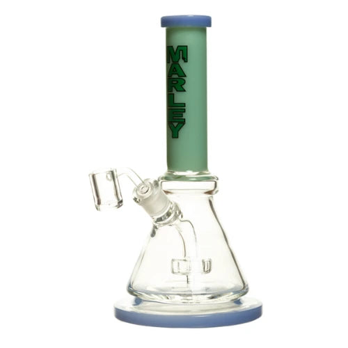 Marley - 10" Solid Bottom Dab Rig - Teal - Bongs Canada