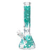 OG Original - 14" Glow-in-the-Dark Honeycomb Splash Beaker Bong - Teal - Bongs Canada
