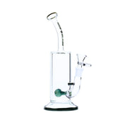 Nice Glass - Slitted Ball Percolator Bubbler - Teal - Bongs Canada