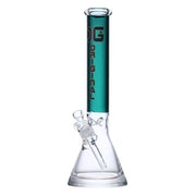 OG Original brand 16" tall 7mm thick beaker bong with solid colour top tube in teal