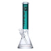 OG Original brand 16" tall 7mm thick beaker bong with solid colour top tube in teal