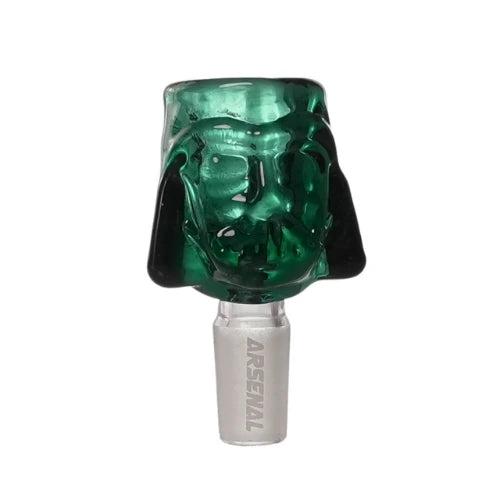 Teal Arsenal Glass - 14mm Darth Helmet Glass Bowl - Bongs Canada