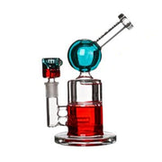 Cheech - 8" Double Color Side Inline Bong - Teal | Red - Bongs Canada