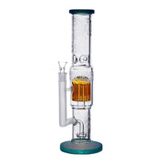 Legendary - 14 Inch Inferno Perc Straight Tube - Transblack - Bongs Canada