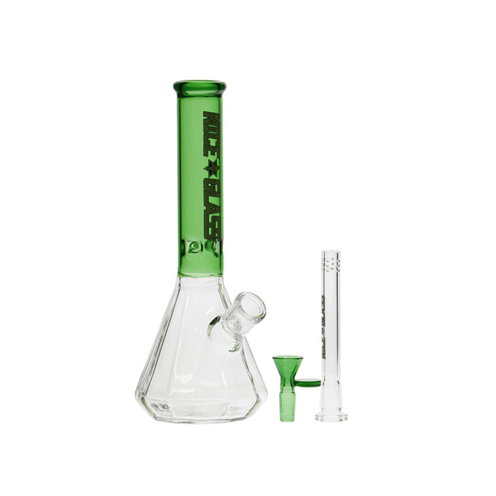 12" NG XY572 12-Sided Pyramid Beaker Bong