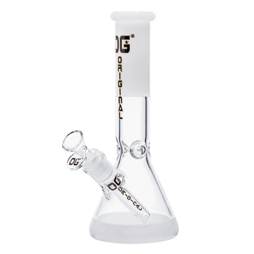OG Original - 10" 4mm Accent Beaker - White - Bongs Canada