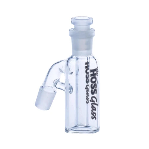 Hoss Glass - 14mm H018 Ashcatcher - White - Bongs Canada