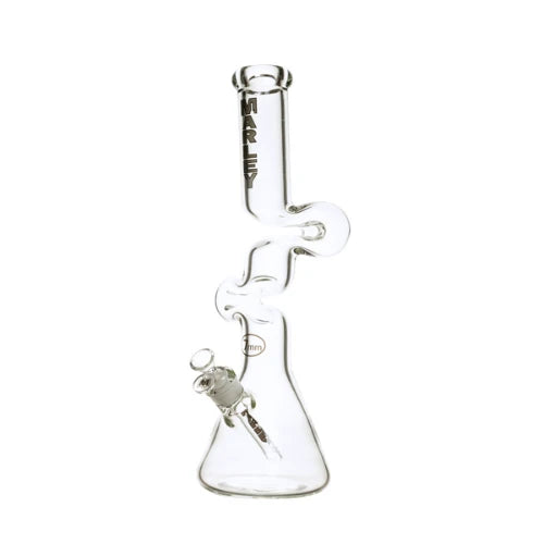 Marley - 17" 7mm Double Zong - White - Bongs Canada