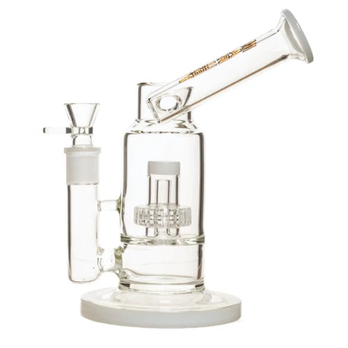 Marley - 9" Marley Dual Aqua Wave Bong - White - Bongs Canada