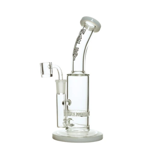 Marley - 9" Marley barrel showerhead Dab Rig - White - Bongs Canada