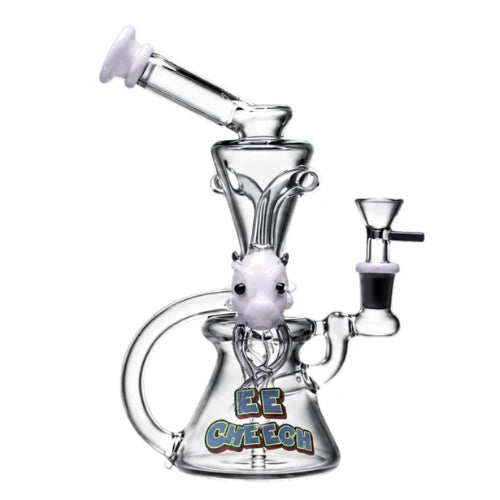 Cheech - 9 Inch Octo Loop Waterpipe - White - Bongs Canada