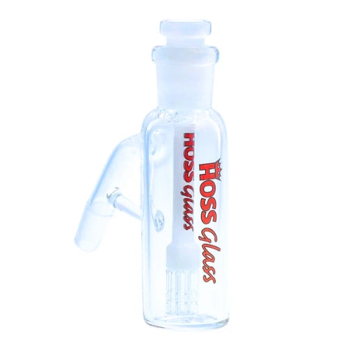 Hoss Glass - 45 Degree 14mm Ash Catcher - White - Bongs Canada
