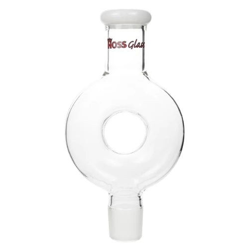 Hoss Glass - Donut Top Percolator - White - Bongs Canada