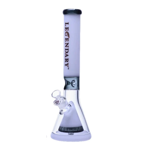 Legendary - 15.5 Inch Vibrant Top Beaker Water Pipe - White - Bongs Canada