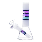 Legendary brand 7.5 Inch tall Tri-Tone Mini Bong with White colour top tube