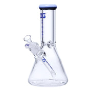 OG Original - 10 Inch 9mm Color Ring Beaker Bong - White - Bongs Canada