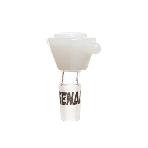 Arsenal Glass - 14mm Hexagon Diamond Glass Bowl – White - Bongs Canada