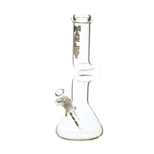 Marley - 14" Curve Flow Bong - White Gold - Bongs Canada