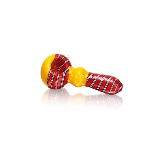 (3) Arsenal Glass - 3.7" Arsenal Cosmic Drift Handpipe – 5ct - Yellow - Bongs Canada