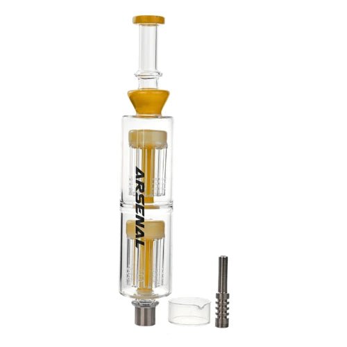 Arsenal - Arsenal Twin Core Perc Nectar Collector Kit - Yellow - Bongs Canada