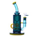 10" tall cheech brand dual chamber recycler bubbler in yellow