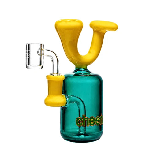 Cheech - 5 Inch Candy Bull Dab Rig - Yellow - Bongs Canada