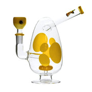 Hemper - 7” Spotted Egg Bong - Yellow - Bongs Canada