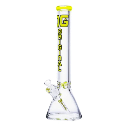 OG Original - 16” 9mm Color Logo Beaker Bong - Yellow - Bongs Canada