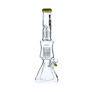 Yellow - 17" Nice Glass Cone to Double Tree Beaker Bong - Bongs Canada
