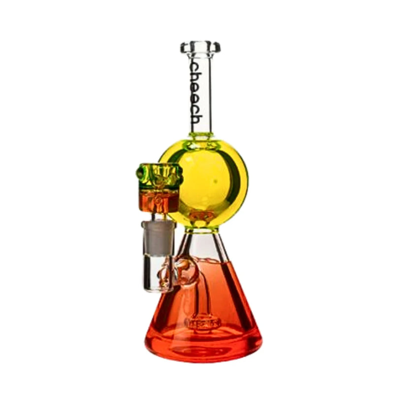 Cheech - 9" Double Color Glycerine Beaker - Yellow | Orange - Bongs Canada