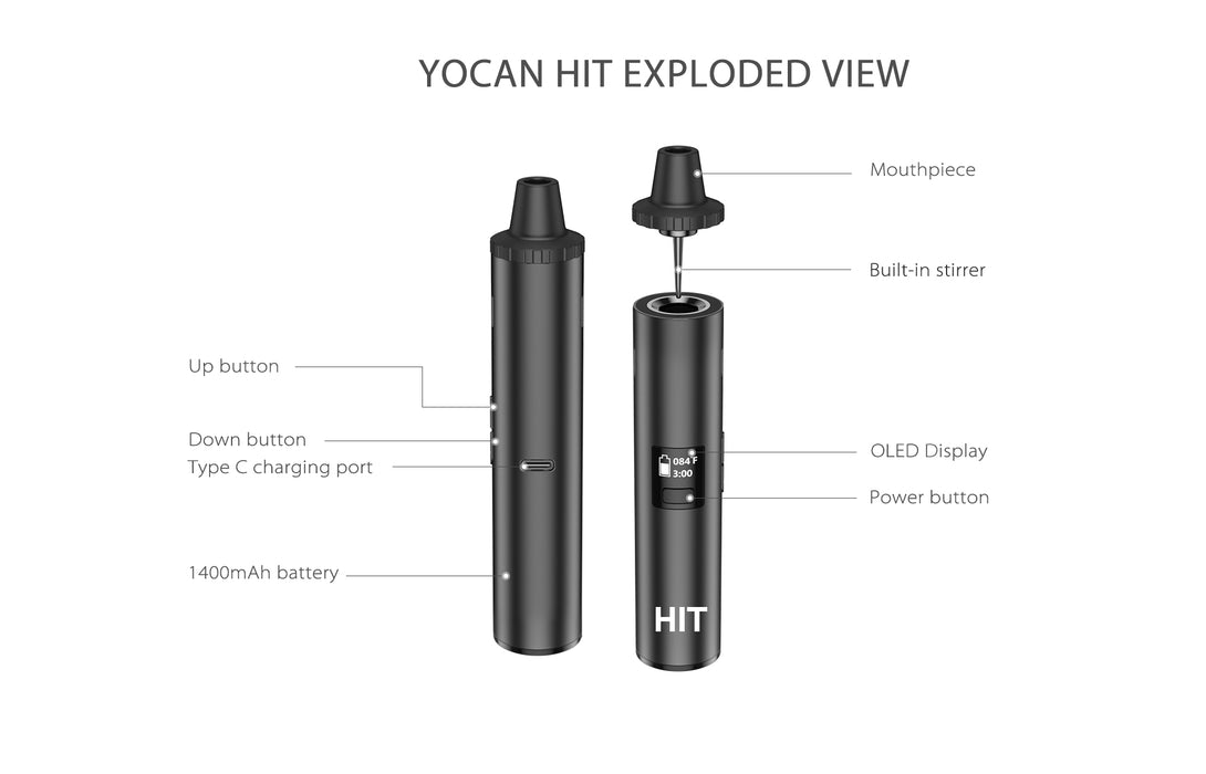 Yocan HIT Dry Herb Vaporizer