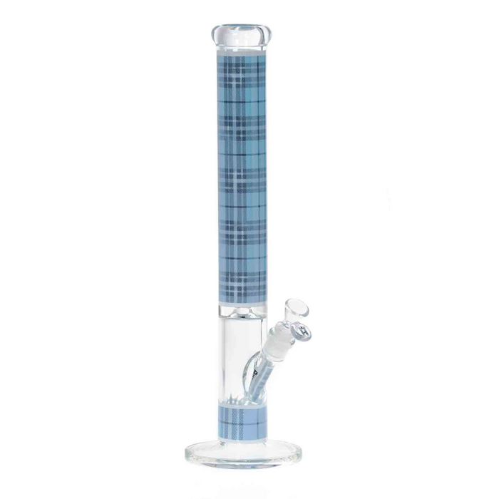 H165 Bleu - Tube Droit Tartan (18")