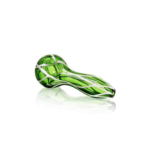 (5) Arsenal Glass - 4" Arsenal Crystal Web Handpipe – 5ct - green - Bongs Canada
