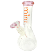 Pink 8" Mint Stubby Beaker Bong Mint Glass Bongs Canada