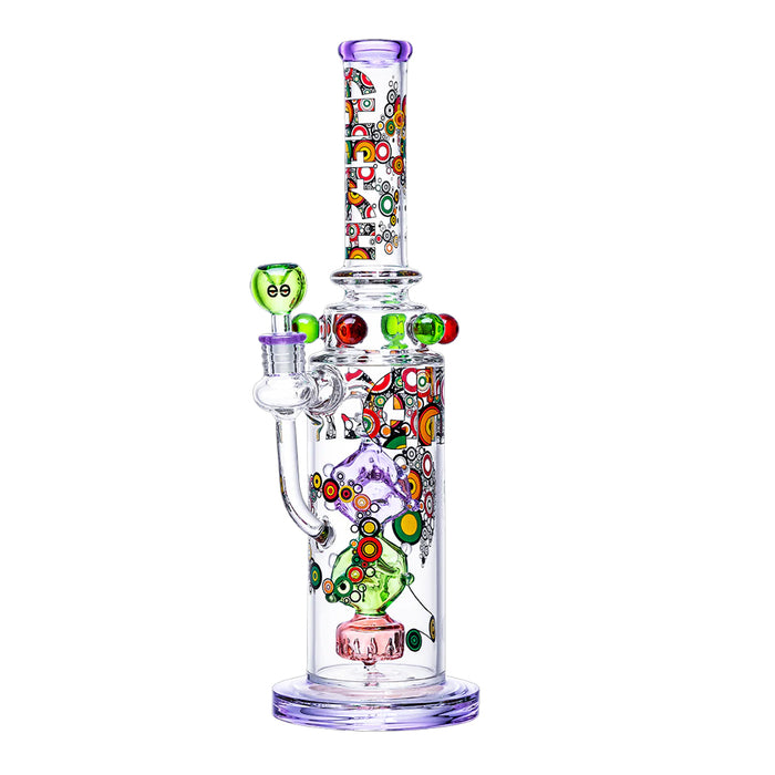 16" Cheech Dice Perc Decal Bong