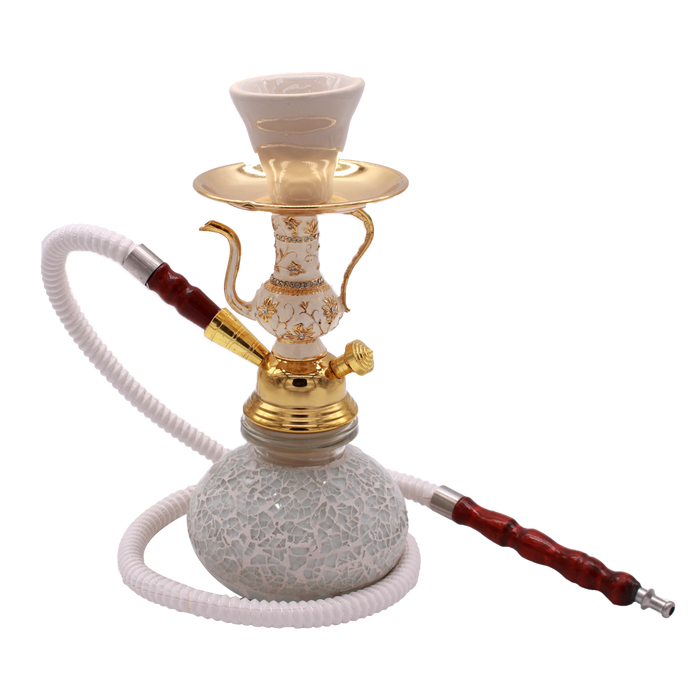 Mosaic Hookah - White