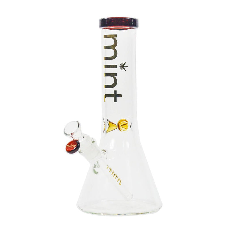 12” Mint Thicc Chick (5mm) - Amber simple Mint Glass Bongs Canada