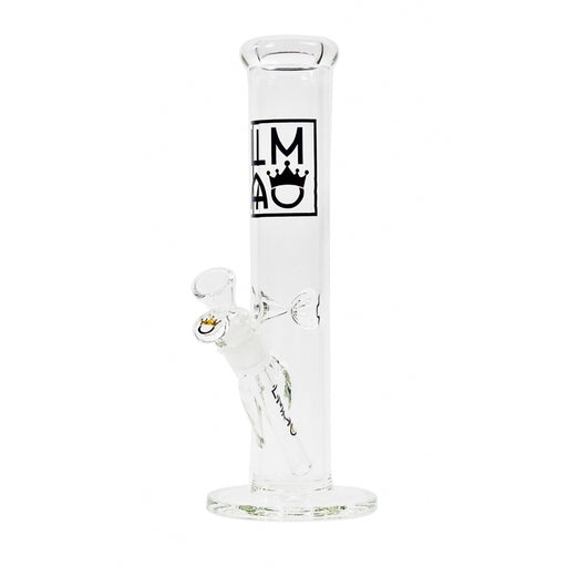 12" LMAO Glass Straight Tube Bong - Clear - 5mm - Bongs Canada