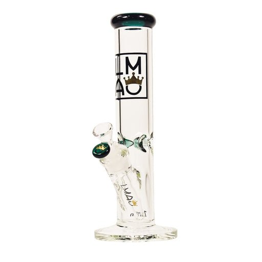 12" LMAO Glass Straight Tube Bong - Teal - 7mm - Bongs Canada