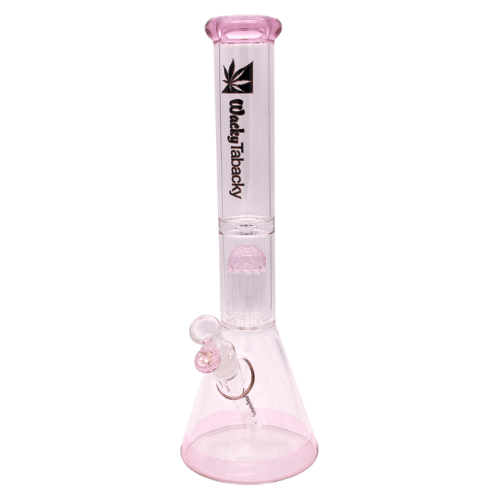 16” Wacky Tabacky Pink Smoke Trees Percolator (5mm) Bongs Canada