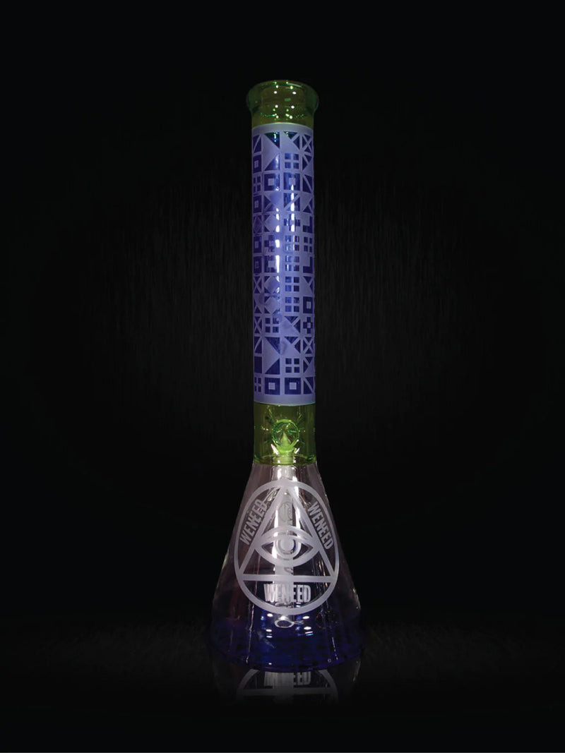 18" Cipher Text Beaker (7mm) simple WENEED Bongs Canada