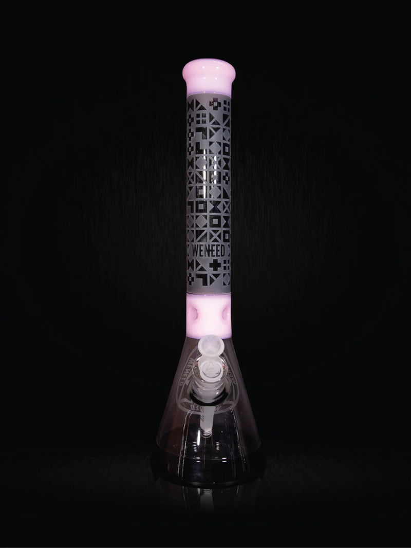 18" Cipher Text Beaker (7mm) simple WENEED Bongs Canada