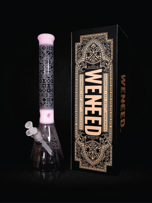 18" Cipher Text Beaker (7mm) simple WENEED Bongs Canada