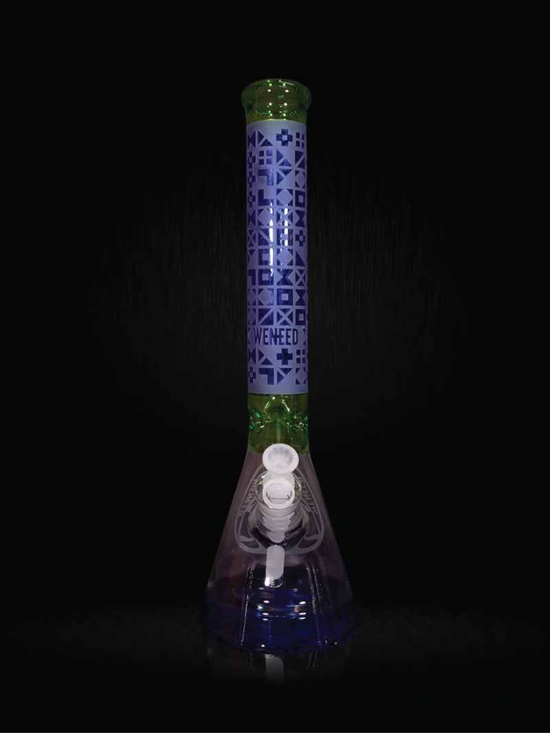 18" Cipher Text Beaker (7mm) simple WENEED Bongs Canada
