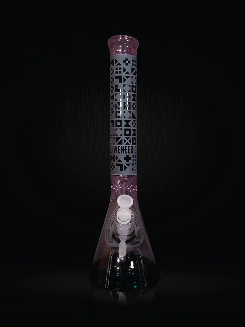 18" Cipher Text Beaker (7mm) simple WENEED Bongs Canada