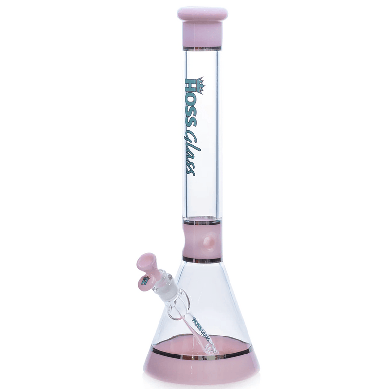 18" Hoss H036 (5mm) - Tri - Section Banded Hoss Glass Bongs Canada